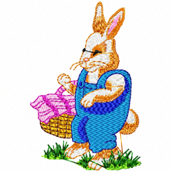 Rabbits Embroidery Design 2 Rabbits Embroidery Design 2